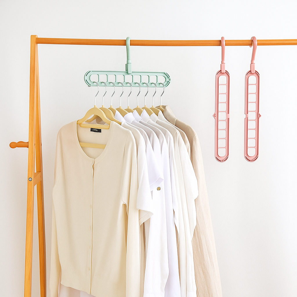 9 in 1 Multifunctional Clothes Hanger Pack Of 4