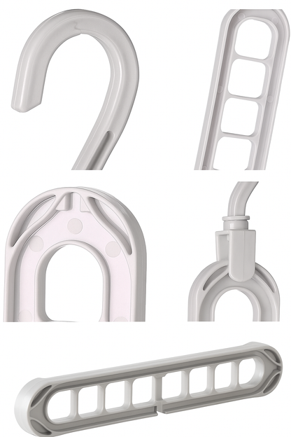 9 in 1 Multifunctional Clothes Hanger Pack Of 4